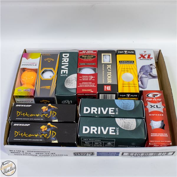 NEW IN BOXES LOT OF 36 GOLF BALLS