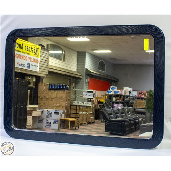 BLUE/BLACK VINTAGE MIRROR 28"X40"