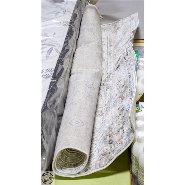 NEW DIVINA AREA RUG 6'6" X 9', 100% POLYESTER