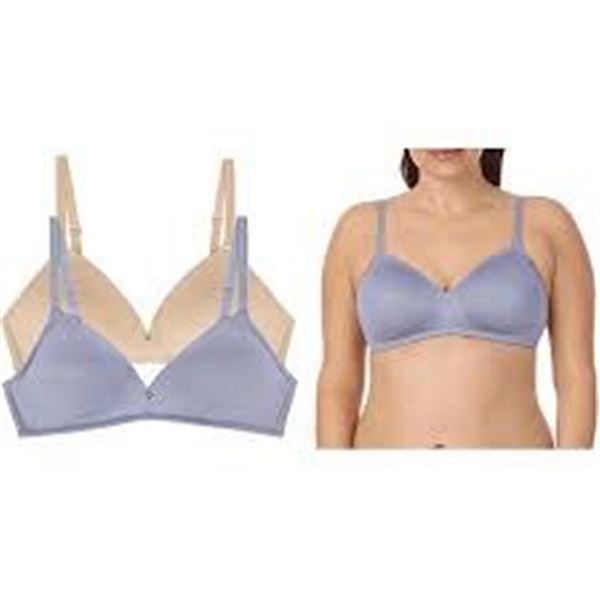 2 PACK JONES SMOOTH COMFORT BRA SIZE MEDIUM