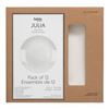 Image 1 : NEW BOX OF JULIA 12 PACK OF LARGE PLATES - 10."