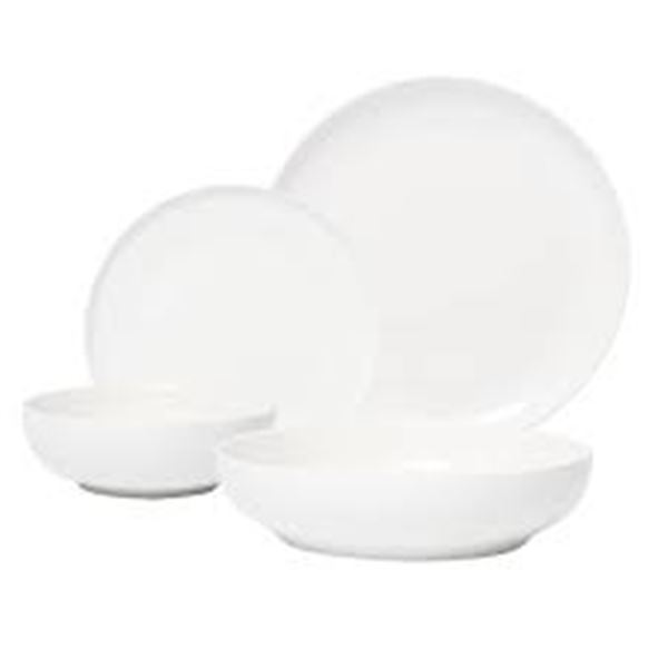 NEW 15 PC HOME INSPIRATION DINNERWARE SET - WHITE