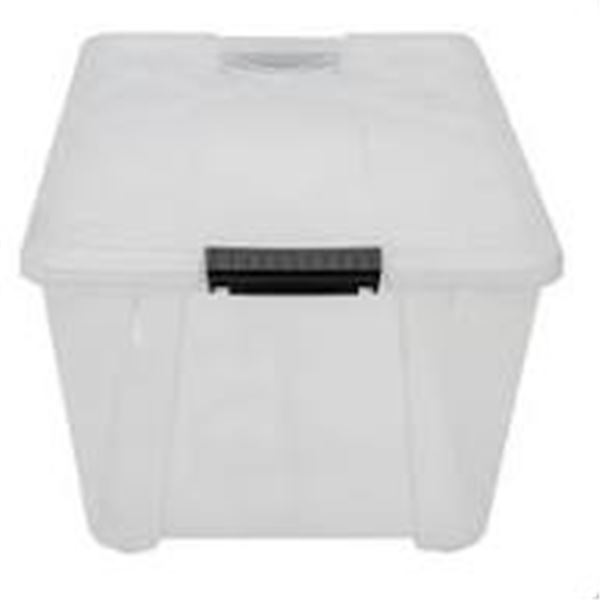 NEW 2 PC GREENMADE CLEAR CONTAINERS WITH LIDS 45QT