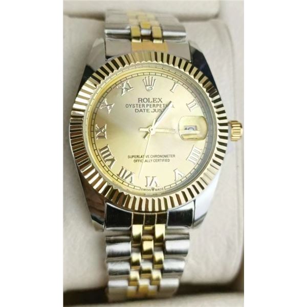 NEW REPLICA ROLEX QUARTZ "DATEJUST" WATCH