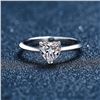 Image 2 : GRA CERTIFIED HEART SHAPED MOISSANITE 925S