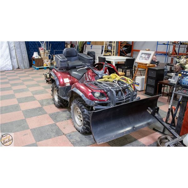 2006 YAMAHA 660 GRIZZLY SILVERTIP QUAD WITH WARN