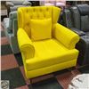 Image 1 : NEW YELLOW WING BACK PARLOUR CHAIR