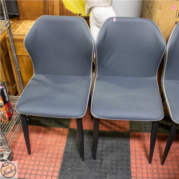 PAIR OF NEW AMERICAN GOOSE GREY SIDECHAIRS-IN BOX