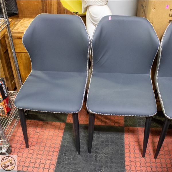 PAIR OF NEW AMERICAN GOOSE GREY SIDECHAIRS-IN BOX
