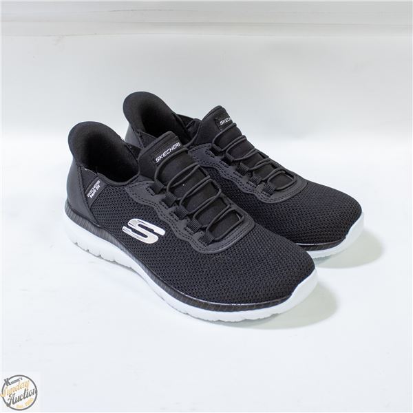 NEW SKECHERS SWIFT FIT HANDS FREE BLACK SIZE 6