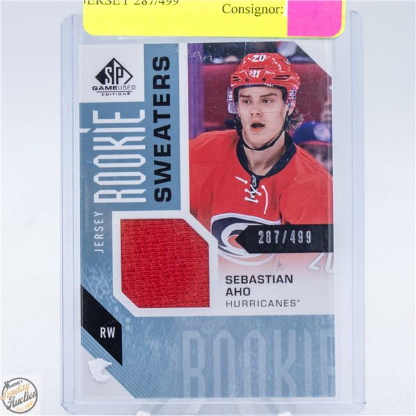 SEBASTIAN AHO ROOKIE SWEATERS JERSEY 287/499