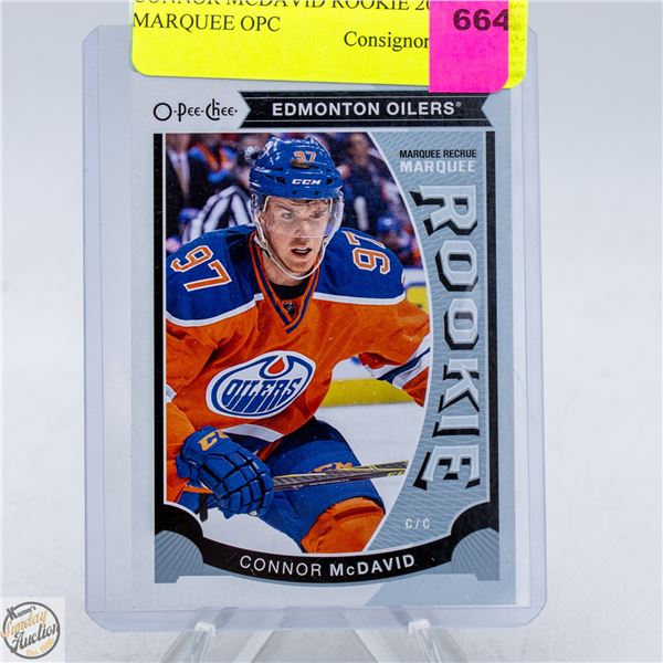 CONNOR MCDAVID ROOKIE 2015-16 MARQUEE OPC