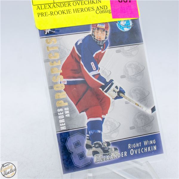 ALEXANDER OVECHKIN PRE-ROOKIE HEROES AND PROSPECTS