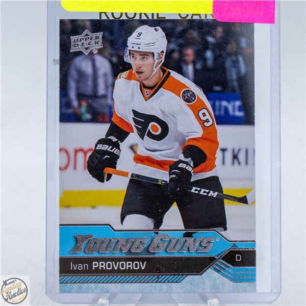 IVAN PROVOROV YOUNG GUNS ROOKIE UPPERDECK