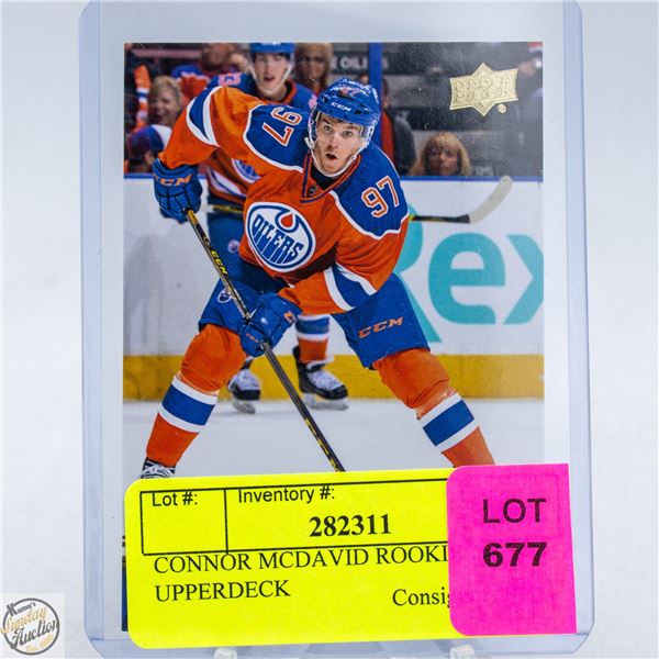 CONNOR MCDAVID ROOKIE 2015-16 UPPERDECK