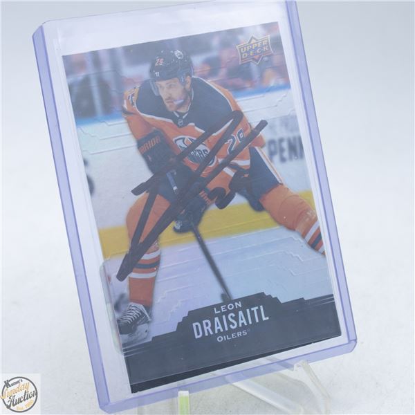 LEON DRAISAITL SIGNED SPORTS CARD