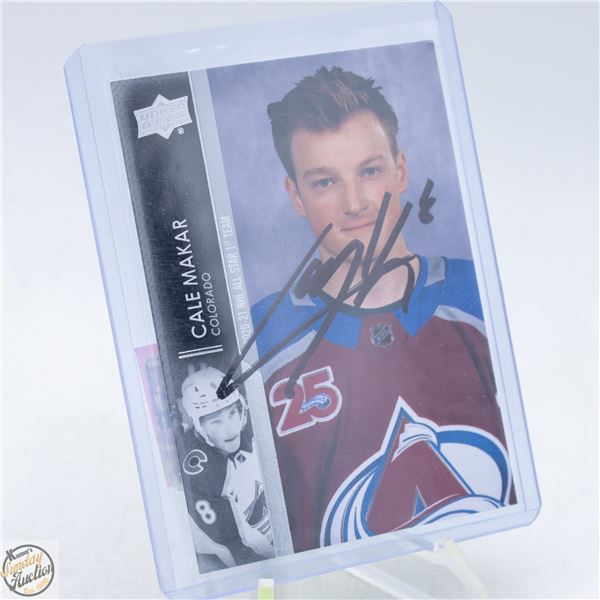 CALE MAKAR SIGNED SPORTS CARD