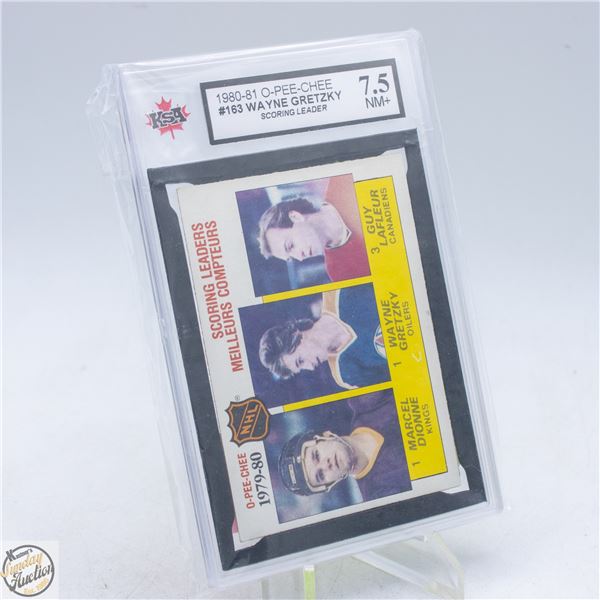 1980-81 OPC #163 WAYNE GRETZKY - KSA 7.5