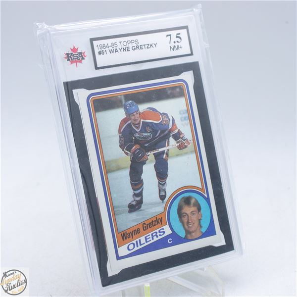 1984-85 TOPPS #51 WAYNE GRETZKY – KSA 7.5