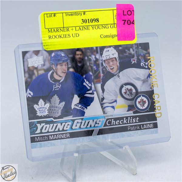 MARNER + LAINE YOUNG GUNS ROOKIES UD