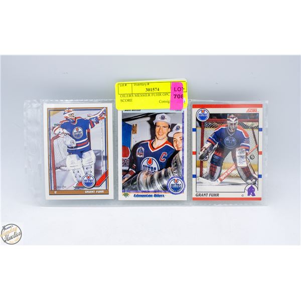 OILERS MESSIER FUHR OPC FUHR SCORE