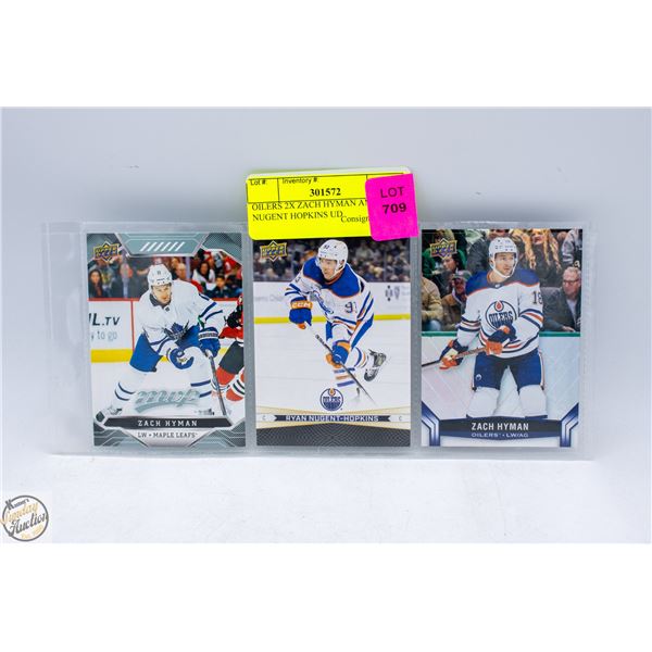 OILERS 2X ZACH HYMAN AND RYAN NUGENT HOPKINS UD