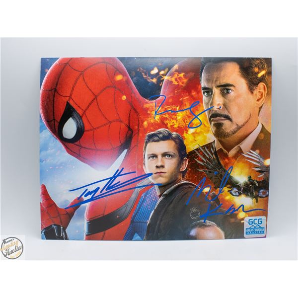 TOM HOLLAND, ROBERT DOWNEY JR, MICHAEL KEATON