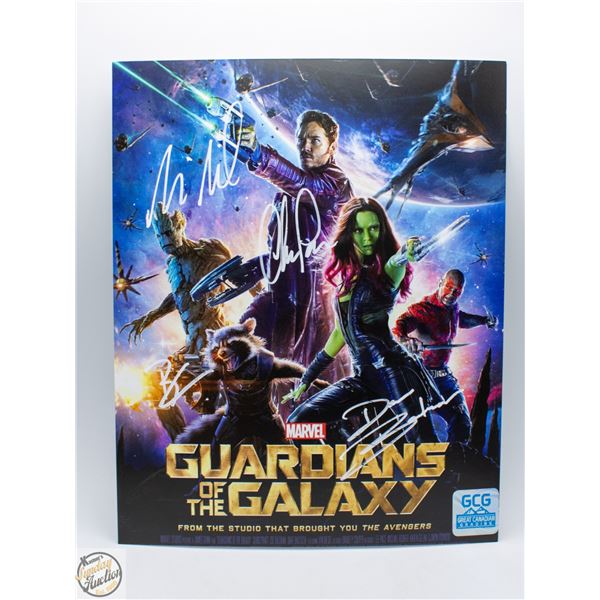 GUARDIANS OF THE GALAXY CAST SIGNED PHOTO W/COA