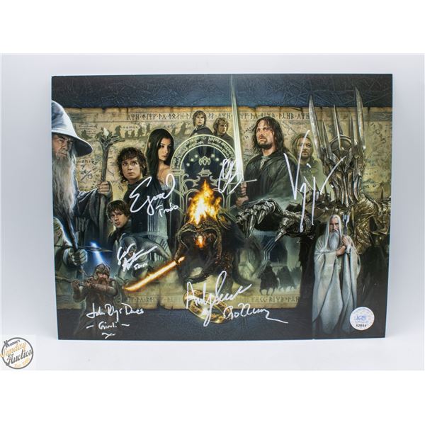 LORD OF THE RINGS CAST SIGNED PHOTO W/COA