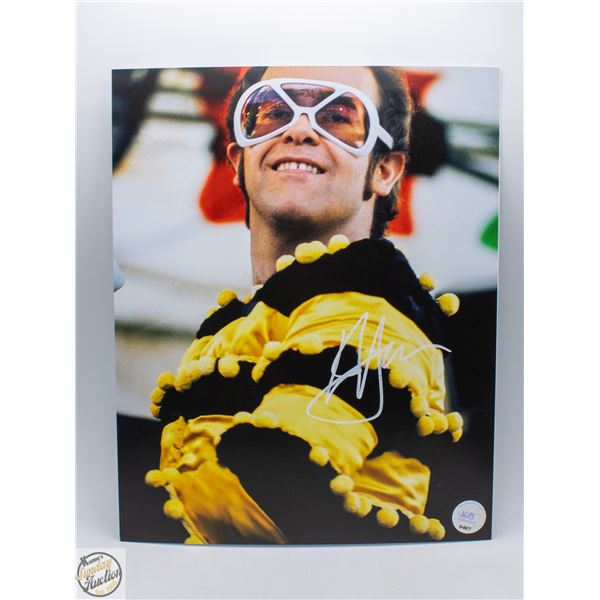 ELTON JOHN SIGNED PHOTO W/COA