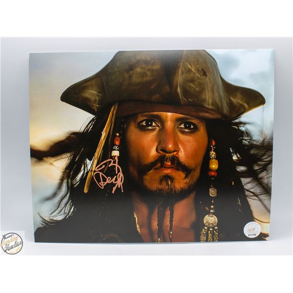 JOHNNY DEPP SIGNED PHOTO W/COA