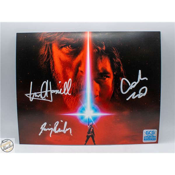 STAR WARS CAST SIGNED PHOTO W/COA