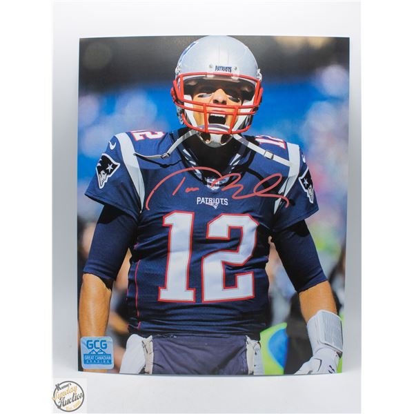 TOM BRADY SIGNED NFL PHOTO W/COA