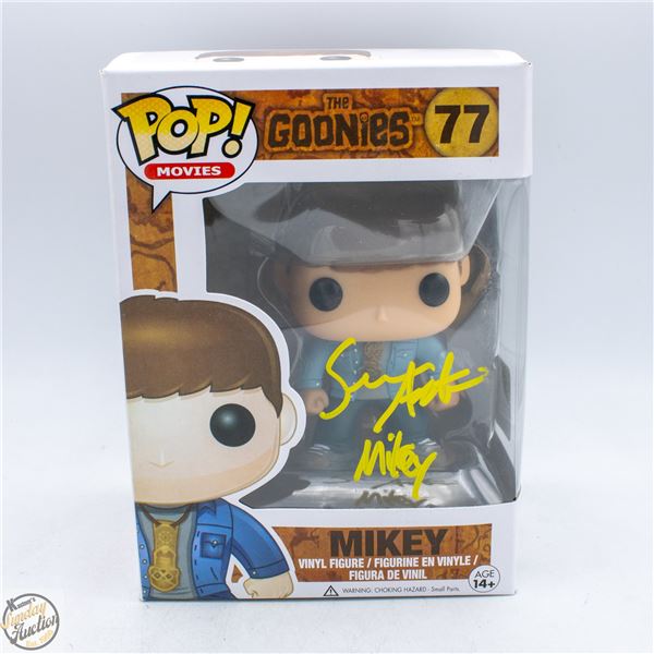 SEAN AUSTIN - MIKEY - GOONIES SIGNED FUNKO POP W.
