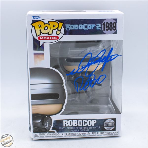 PETER WELLER - ROBOCOP SIGNED FUNKO POP WITH COA