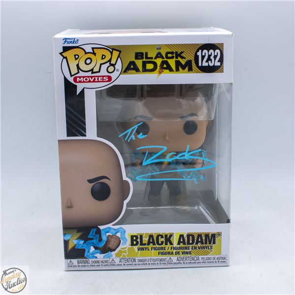 THE ROCK - BLACK ADAM SIGNED FUNKO POP WITH COA