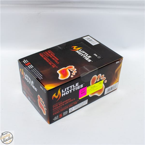 NEW LITTLE HOTTIES TOE WARMERS 30 COUNT