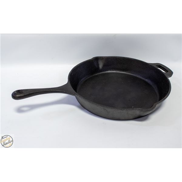13" CAST IRON SKILLET PAN, 8+ POUNDS