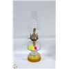Image 1 : VINTAGE GLASS OIL LANTERN 16"