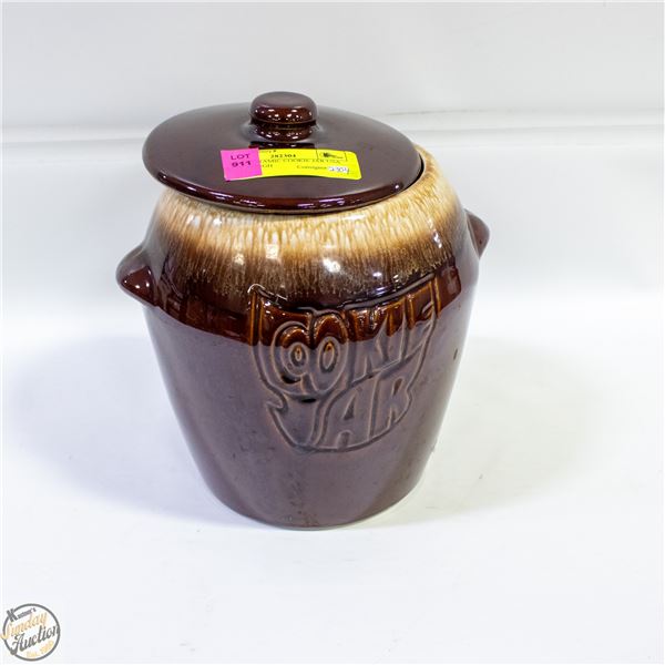 LARGE CERAMIC COOKIE JAR USA MADE 9" HIGH