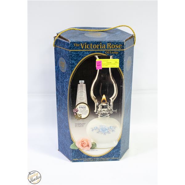 LAMPLIGHT FARMS VICTORIAN ROSE OIL LAMP