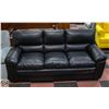 Image 1 : NEW ASSEMBLED BLACK LEATHERETTE SOFA