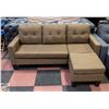 Image 1 : BROWN FABRIC MINI SECTIONAL