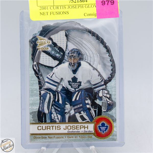 2001 CURTIS JOSEPH GLOVE SIDE NET FUSIONS