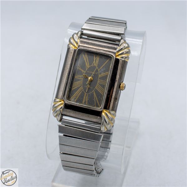 VINTAGE MEN'S TANK WATCH WITH NEW BATTERY