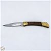Image 1 : BRASS & WOOD HANDLED POCKET KNIFE
