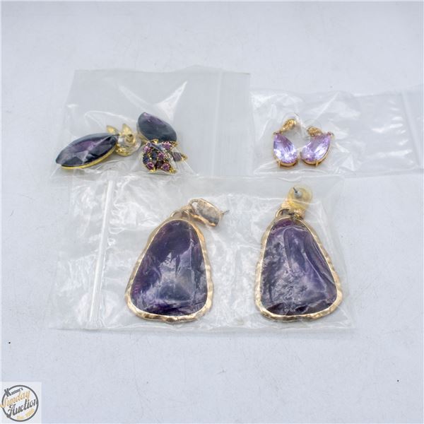 LOT OF 3 PAIRS OF VINTAGE EARRINGS