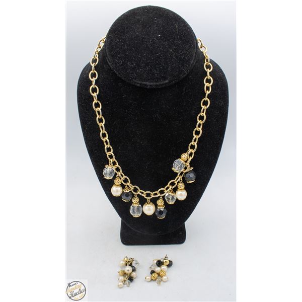 VINTAGE NECKLACE & EARRINGS SET