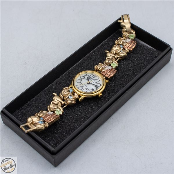 SLIDE TIME LADIES / GIRLS WATCH, W/ NEW BATTERY