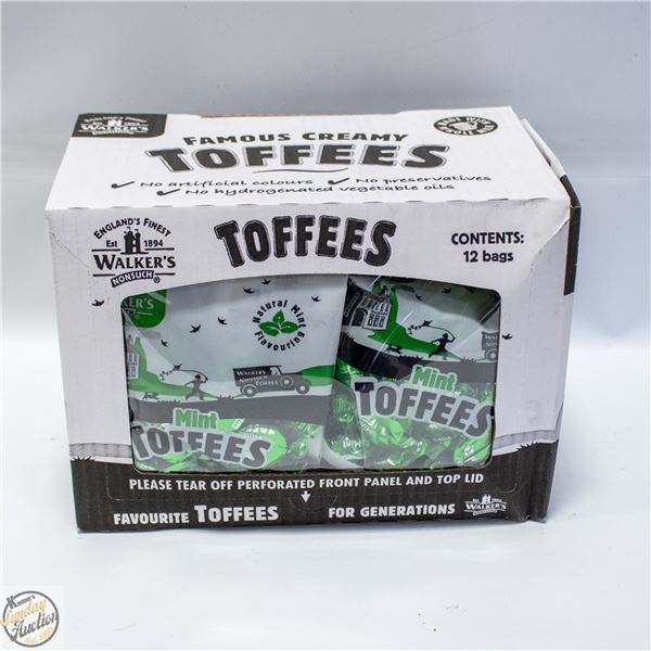 WALKERS MINT TOFFEE - 12 X 150G BAGS PER BOX